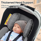 Thickened Carseat Head Support for Infant, Infant Car Seat Insert with Extra Headrest for Preemie to Newborn, Adjustable Baby Car Seat Cushion with Filled Natural Spong