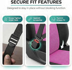 FH Group Automotive Front Car Seat Covers for SUV, Trucks, Sedan and More - Universal Fit Front High Back Design Interior Accessories - 3D Mesh Fabric Center Panel - Pink