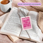 Retro Pink Car Air Freshener, Funky Y2K Good Times Ticket Lucky Girl Ace Card Guest Check Air Freshener Hanging 3 Pcs for Cars Closet Drawer or Books, Girly Car Accessories Mirror Decor for Women