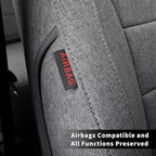 coverdream RAV4 PHEV Seat Covers Custom Fit for 2019-2024 2025 Toyota RAV4 Hybrid XSE,Hybrid SE,Prime SE/XSE,Full Coverage,Airbag Compatible,Polyester Car Seat Protector (Full Set,Gray)