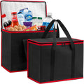 Carrywell (Not Made In China) Insulated Reusable Grocery Bags, Catering and Delivery Bag For Hot and Cold Food, Collapsible Thermal Tote For Doordash