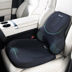 FLORICH Car Seat Cushion and Lumbar Support Pillow for Office Chair Car, Ergonomic Memory Foam, Relieves Back Sciatica Pain, Pressure-Relieving Back Support for Car, Office Chair & Wheelchair – Black