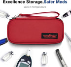 apollo walker Insulin Cooler Travel Case Diabetic Medication Cooler with Ice Packs and Insulation Liner insulin cooler travel case tsa approved