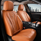 Coverado Car Seat Covers Full Set, Brown Seat Covers, Automotive Car Seat Cover, Car Seat Covers Front Seats Back Seat Covers, Car Seat Protector Universal Fit Most Cars