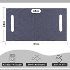 YOKYHOM Golf Cart Seat Covers for 2/4-Seater, Microfiber Seat Towel Blanket, Keeps Seats Cool, Clean & Comfortable, Fits EZGO, Club Car, Yamaha, 51"x31"