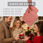 Leather Rearview Mirror Accessories Bible Verse She will not Fall Religious Gifts for Women New Car Smell Leather Car Air Freshener Hanging Bag Charms for Handbags