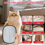 2PCS Pet Hair Removal Glove for Dogs&Cats,Upgraded 5-Finger Electrostatic Magic Brush Reusable Pet Hair Remover Glove for Laundry,Carpets,Sofa Gaps and Car Seats(Red)
