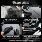 Advanced Graphene Ceramic Coating 50ml AT-GX Self-Cleaning Nano Protectant Long-Lasting High Gloss Waterproof Professional DIY Car Paint Care Kit for Cars