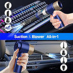 Car Vacuum Cleaner, 16000PA Mini Car Vacuum Cordless Powerful, 7 in 1 Portable Handheld Vacuum Cordless with LED Light, Dual Filters, One-Touch Empty for Pet Hair, Home, Office