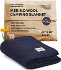 Woolly Mammoth Woolen Company Merino Wool Blanket - 80% Merino Wool - Camping Blankets for Cold Weather - Mositure-Wicking for Overlanding, Hunting, Emergency Kits, Bushcraft (66" x 90" Lapsis)