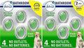 Febreze Multicolor Bathroom Air Freshener,Odor-Fighting,Plug in Alternative,Air Fresheners for Home,Bathroom,Kitchen,and Closet,Heavy Duty Pet Scent,4 Count (Pack of 2)