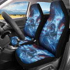 Lightning Dragon Car Front Seat Covers Breathable Car Seat Cover Stretch Polyester Fabric Cover Non Slip Fashion Auto Interior Universal for Cars SUV