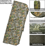 Military Poncho Liner with Zipper Camping Blanket Army Insulation Sleeping Bag Insulated Waterproof for Travel Outdoor Survival Hunting