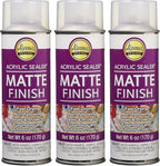 Aleene's Spray 6 oz. 3 Pack Acrylic Sealer, 6 Ounce (Pack of 3), Clear-Matte 3 Count