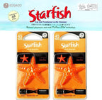 YirehStore Air Freshener EVAMAX White Musk Scent Japanese Vent Clip car air freshener 2-Pack,Last Long up to 45 Days Heavy Duty Fragrance,Solid freshener,no Risk of Spills,Starfish Design