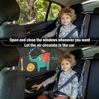 Car Window Shades for Baby, 2 Pack Car Sun Shades with UV Protection, Universal Fit Stretchable Side Window Sunscreen Sun Shades, Rear Window Shades for Kids 21.7 * 39.4 inches