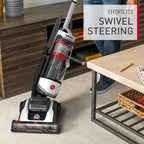 Hoover R-UH75100 MAXLife Elite Swivel Vacuum Cleaner with HEPA Media Filtration, Bagless Multi-Surface Upright for Carpet and Hard Floors, UH75100, White Certified Refurbished