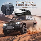 iBirdie Roof Rack Cargo Carrier 24.1 Cubic Feet, Soft-Shell Rooftop Cargo Box, Waterproof Heavy Duty 1200D for Car with/Without Roof Rack, Includes Anti-Slip Mat, Door Hooks, 52x40x20 inches