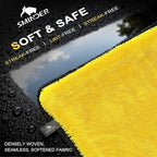 1400 GSM Car Drying Towels Car Detailing– XXL Microfiber Towels for Cars, Trucks(48" x 24"), Ultra-Absorbent, Streak-Free, Scratch-Free, No Water Spots, Double-Twist Pile & Edgeless Design
