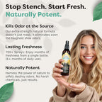 Lumi Outdoors Natural Shoe Deodorizer Spray & Odor Eliminator - Fresh Citrus Tea Tree Essential Oil Odor Eater