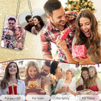 Custom Air fresheners with Picture - Personalized Photo Air Freshener for Car,Personalized Double Side Photo Text for Car Bathroom, Wardrobe Gifts for Boyfriend Men Women (Heart, personalized)
