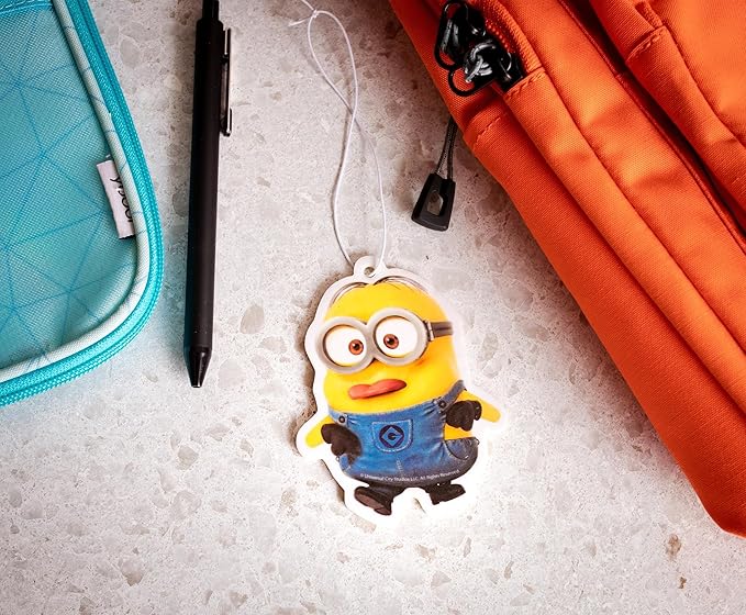 Despicable Me Minions Banana-Scented Air Fresheners | Long-Lasting Fragrance, Odor Eliminator For Room, Car, Office