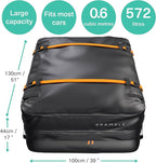 BRAMBLE Strong Car Roof Bag Rooftop Cargo Carrier 20 Cubic Feet, 100% Waterproof & Tear Resistant Car Roof Cargo Carrier, Fit for All Cars with/Without Roof Rack, Include Non-Slip Mat, Hooks, Straps