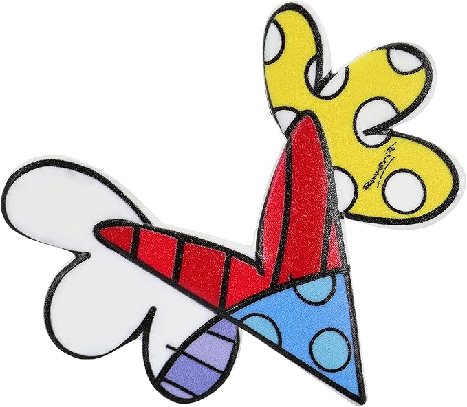 Romero Britto Car Air Freshener 'Heart with Wings', Breeze Scent, 30 Day Use
