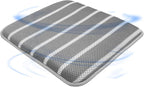 AEROiVi Office Chair Cushion,17.7" L × 17.7" W × 1.2" H, Non-Slip Car Seat Cushion with 3D Air mesh Pad Wash Breathable for Long Sitting for Relief and Comfort Square