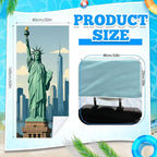 2 Pack Car Seat Towel Covers with Storage Bag 63 x 32 Inch Athletic Running Towel Seat Sweat Washable Non Slip Cover Gift for Car Outdoor Sport Activities (Statue of Liberty)