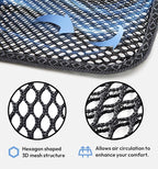 carrotez Cool Double Breathable 3D Air Mesh Car Seat Cushion pad, Cool Chair seat, car seat Pads, Home Office Chair, Wheelchair, 41" x 15" - Black