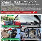 Ovege Car Window Shade 2pcs -Car Side Window Sun Shade Baby UV Protection Privacy Suction Magnetic (Back Seat 2pcs), Semi-Transparent