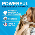 NonScents Cat Litter Deodorizer - Litter Box Odor Eliminator - Less Scooping Extends Kitty Litter Lifespan - Fragrance-Free Formula Eliminates Unpleasant Cat Odors - Fresh Scent Litter Pans (4-Pack)