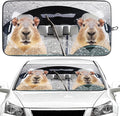 Capybara Car Windshield Sun Shade Foldable Sunshade Front Window Cover Sun Visor Protector Accessories (59x27.5 inches)