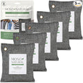 Moso Natural Air Purifying Bag 200g (5 Pack) HGTV Editor's Pick | Premium Bamboo Charcoal Odor Absorber for Home & Car | Closet Odor Eliminator & Car Air Freshener | Long Lasting Charcoal Bags
