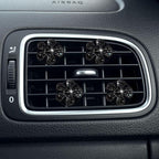 5 Pcs Car Vent Clip,Bling Flower Air Fresheners Vent Clips,Car Diffuser Rhinestone Car Interior Decoration Charm Accessories