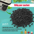1.55 Pounds Oversized Pack Replacement Odor Absorbing Filter Refills for Smart Waste Kitchen Composter, Activated Charcoal for Electric Compost Bin Odor Control