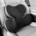 BEBAS Lumbar Support Pillow for Car, Ergonomic Memory Foam Back Cushion for Driving, Lower Back Support for Pain Relief, Lumbar Cushion for Car Seats, Office Chairs, Wheelchairs - Blackgray