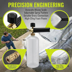 Foam Cannon for Sun Joe SPX Series Electric Pressure Washers,Replacement for SPX-FC34-PRO, 34 Oz, Adjustable Spray Nozzle