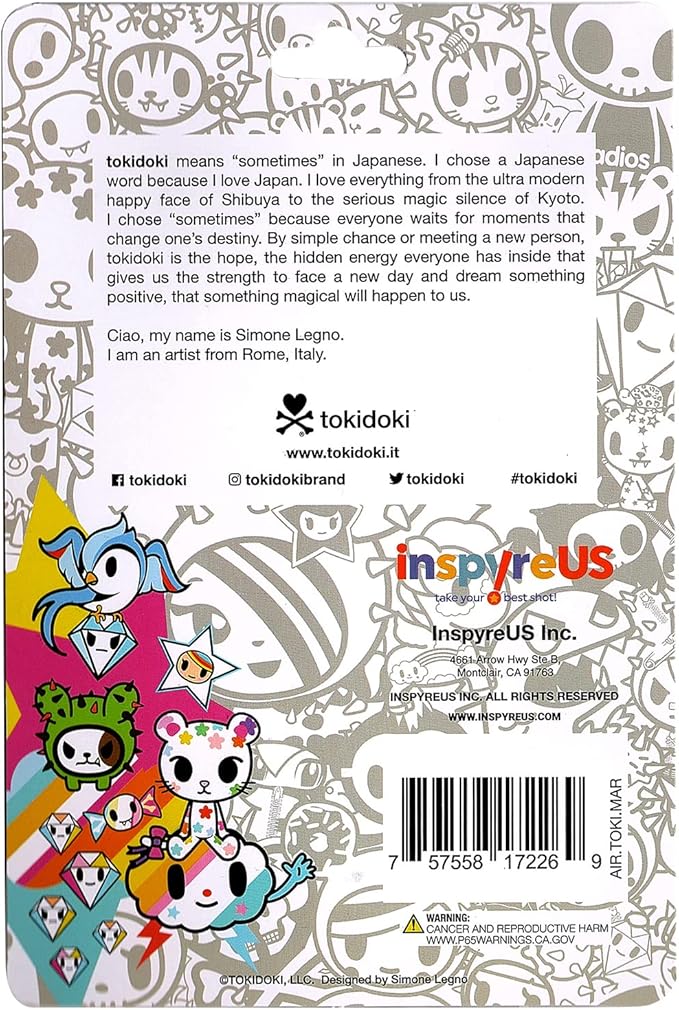 tokidoki Air Freshener - Marina - New Car Scent, Blue