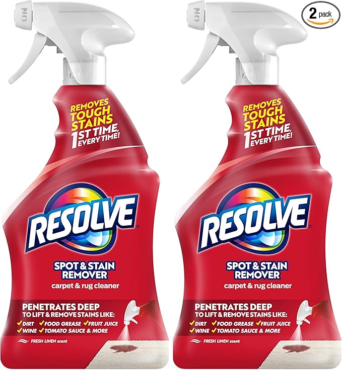 Resolve Carpet Triple Oxi Advanced Carpet Stain Remover, 22 Ounce (Pack of 2)