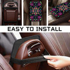 Car Armrest Cover Pad - Car Center Console Cushion Protector Against Pet Claws, Dirt and Sticky Fingers, Comfortable Auto Decor Accessory Fit for Sedan, Van, SUV (AAI-JC0122-1M)