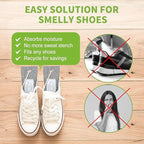 CLEVAST Activated Bamboo Charcoal Odor Absorber - 6 x 60g Air Purifying Bags Natural Fresh, Deodorizer and Moisture Eliminator for Home, Closet, Shoes, Car Air freshener Grey