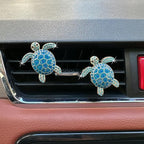 4pcs Cute Sea Turtles Car Air Vent Diffuser – Clip-On Air Freshener with Replaceable Refills, Perfect for SUV, Truck & Sedan, Adorable Car Interior Accessory & Creative Gift Idea(Blue, Ocean)