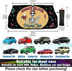 Socira Moms Funny Club Skull Car Windshield Sunshade for Mother Umbrella Foldable Visor Umbrella Cool Sun Shade Cover Sunshade Front Window Cover Car Accessories Mother's Birthday Gifts (57" X 30")