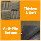Manificent Non-Slip Pet Bed Mat for Truck Back Seat Extender, Hair Resistant Dog Blanket for Hard Bottom Dog Car Seat Cover, Anti Slip Pet Linner Backseat Cover Graphite/XL
