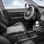 SEG Direct Diamond Auto Center Console Cover, Bling Car Armrest Cover, Memory Foam Armrest Cushion Pad with Crystal Rhinestones, Universal Seat Box Cover, White Diamond