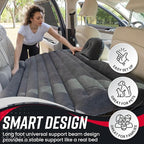 VaygWay Inflatable Car Air Mattress – Air Bed w/Pump Kit –Back Seat – Camping Vacation Blow up Bed Cushion - Sleeping Pad w/ 2 Pillows- 2 Pk Inflatable Car Mattress with Neck Pillow and Ear Plugs
