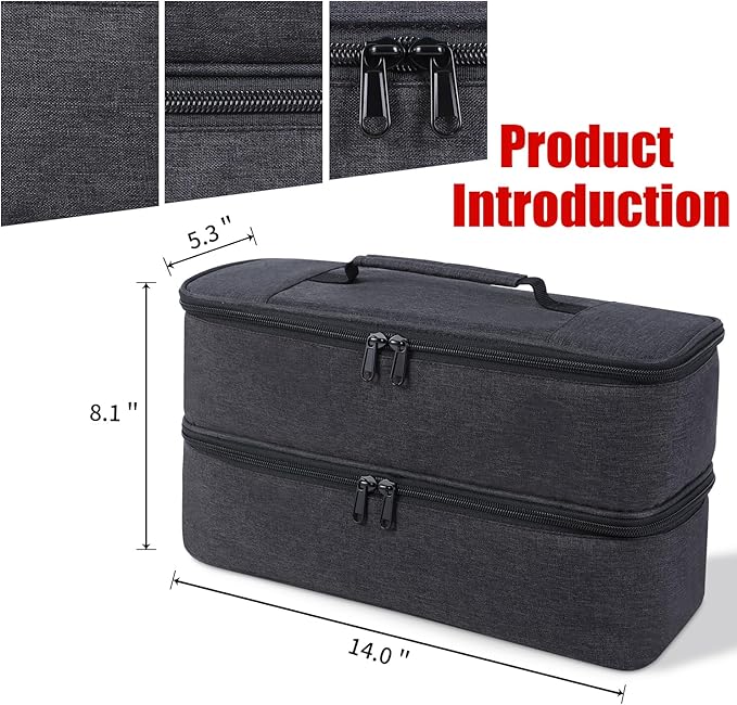 Carrying Bag Compatible with MONOZEL Car Vacuum Portable Cordless,Portable Carry Case for 18000Pa 2 in 1 Vacuum Cleaner,Handheld Vacuum Cordless Storage Organizer,Large Capacity(Bag Only)