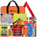 Nilight Car Emergency Kit with Jumper Cable Air Compressor Tire Repair Essential Tools First Aid Alligator Connector Electrical Kit for Travel Camping Outdoor Cars Truck SUV RV